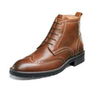 Florsheim Mens Gaffney Chestnut Leather Wing Tip Dress Boot 15030 205