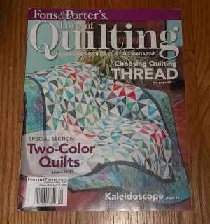 Fons Porters Love of Quilting Magazine March April 2008 Quilt Patterns