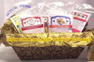 Exotic Chocolate Lovers Snack Food Gift Basket