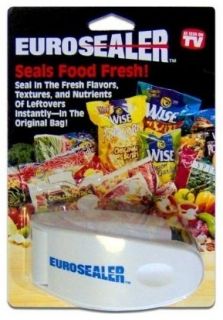 Eurosealer Food Bag Sealer as Seen on TV Always Keeping The Food Fresh