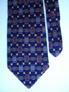 4216 Navy STUDIO FUMAGALLIS Silk Necktie Mens Tie