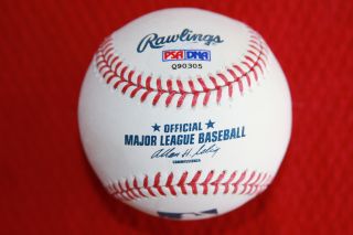 David Freese Autographed Rawlings Baseball St Louis Cardinals PSA
