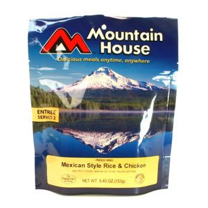 Mountain House Freeze Dried Food Pouch Mexican Style Rice Chicken