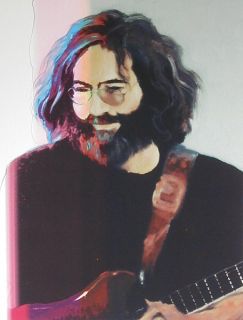 Jerry Garcia Watercolor Portrait Print Signed by Artist Stanley Mouse