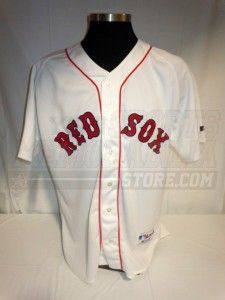 Nomar Garciaparra Boston Red Sox Game Issue Authentic Jersey w 100