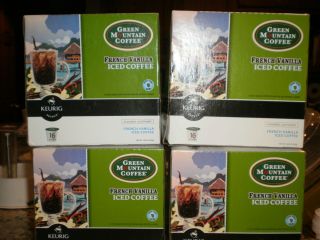  48 K Cups Green Mountain   French Vanilla Iced Coffee  3 boxes of 16