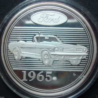 1965 The Formidable Fords 1 Ounce 999 Fine Silver Round