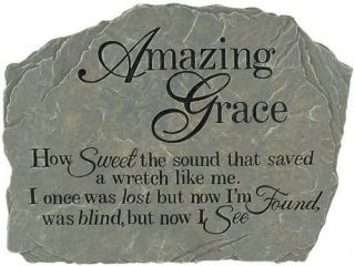 Carson Garden Stepping Stone Inspirational Hymns Amazing Grace How