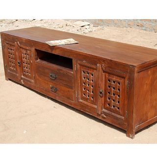  79” Screen Media TV Stand Center Storage Cabinet Drawers