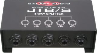 Galaxy Audio Jib s 4 Way 1 4 Splitter with Balanced TRS Inputs and