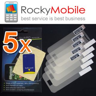 5X Clear Screen Protector Samsung S5830 Galaxy Ace