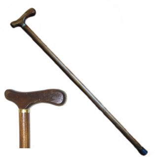 Fritz Handle Wooden Walking Stick Cane 35 inches Huangtang Hard Wood