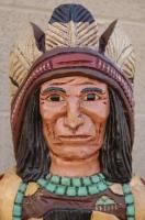 Native American Frank Gallagher 2 5 ft Cigar Store Wooden Indian Chief