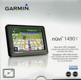Garmin nuvi 1490T Bluetooth Car GPS Navigator Receiver Lifetime Trafic