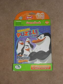NEW LEAP FROG TAG READING SYSTEM GAME BOOK PENGUIN PUZZLE TIME