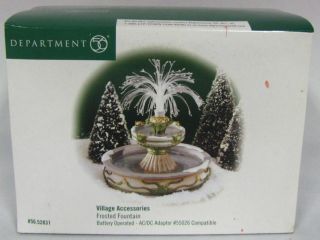 Department 56 Village Accessories Frosted Fountain 52831 MIB