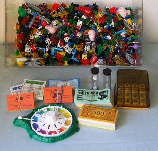 Lot lbs Game Playing Pieces Parts Boggle Monopoly Risk Cootie Dice