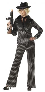 women sexy gangster lady adult costume women size available small 6 8