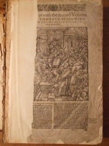 c1583/96 FOXE`S BOOK OF MARTYRS ENGLISH BLACK LETTER   ILLUS WITH