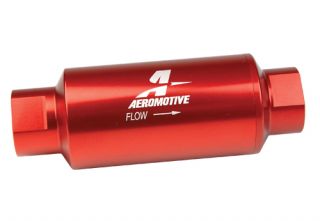 Aeromotive 12301 Fuel Filter Inline Red 10 Micron 10AN