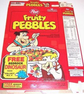 1992 Fruity Pebbles Cereal Box EE066
