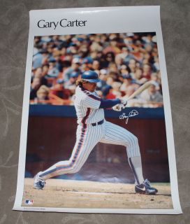 Vintage Gary Carter Sports Illustrated Poster New York Mets Expos HOF