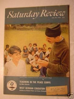 SAT Review July 20 1963 J William Fulbright Peace Corps