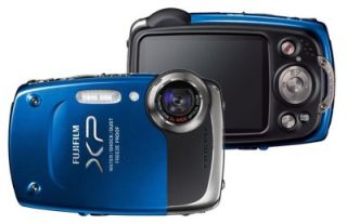 fuji finepix xp20 14 mp waterproof camera case blue