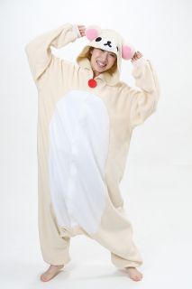 Rilakkuma Cosplay Full Body Suit KIGURUMI Bear Costume Party Costume