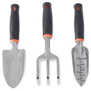 Fiskars 70676935 3pc Aluminum Garden Hand Tools Set Trowel