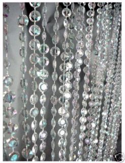 Crystal Diamond Cut Jewel Beaded Curtain Garlands