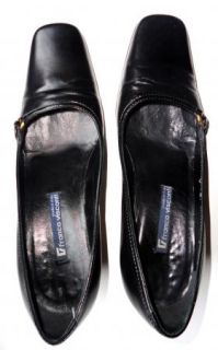  Hot List RARE Franco Visconti Black Heels Womens Shoes