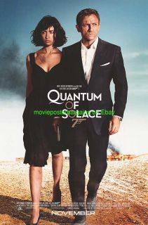 Quantum of Solace Movie Poster 2S RARE Intl James Bond