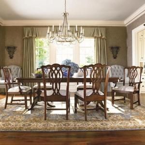 Thomasville Furniture Tate Street Dining Table Chairs Set Cherry Free
