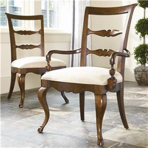 Thomasville Furniture Vintage Chateau Arm & Side Dining Chairs Set
