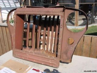 RARE Jeep Willys Late 1950s Pickup Wagon Front Grill New