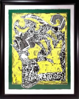 1985 Frank Stella Signed Numbered Tyler Graphics Lithograph Green