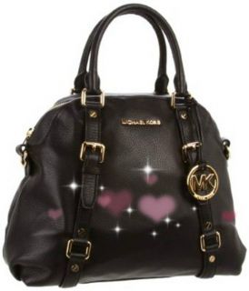 NEW 2012 Auth MICHAEL KORS LGBedford Bowling Satchel Leather Blk