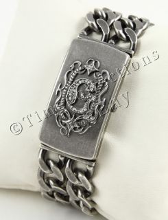 New Guess Gothic Flip Top Bracelet Lady Watch W12600L1