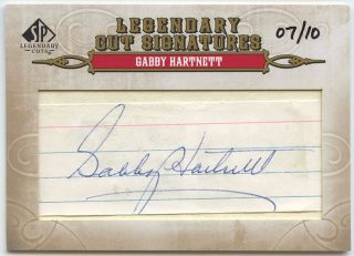 Gabby Hartnett 2011 SP Legendary Cuts Auto Autograph 10