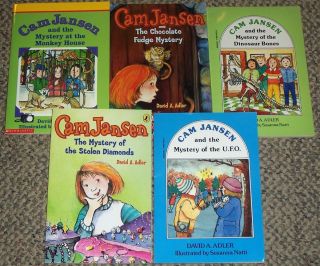 CAM JANSEN Series by David A. Adler, Lot of 5 Paperback Books