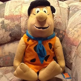 Large 26 Fred Flintstone Stuffed Toy Warner Bros Toy Works