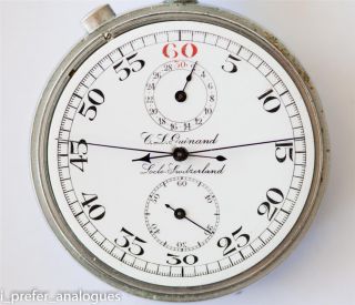 High Grade Gallet Rattrapante Stop Watch Signed C. L. Guinand.