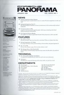 PORSCHE PANORAMA Calvin Branche 914 934 944 911 Turbo 1 1991