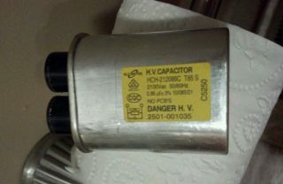 GE General Electric Microwave Oven High Voltage Capacitor WB27X10240