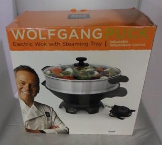 Wolfgang Puck 6 Qt. Electric Gourmet Wok with Tempered Glass Lid