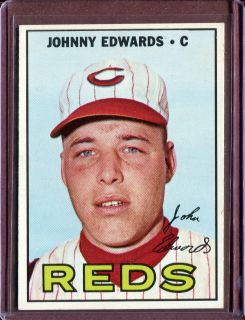 search our store pesamember 1967 topps 202 johnny edwards nm # d43527