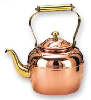  Quart Decor Copper Teakettle with Brass Handle Electric Kettle