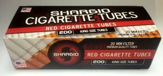  Shargio Full Flavor Cigarette Tubes 10 Boxes