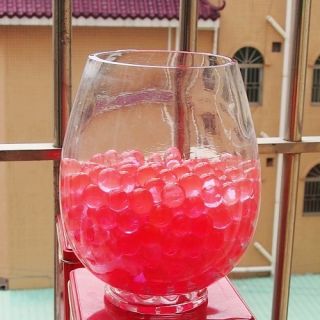 New Red Magic Pearl Shaped Crystal soil Water Beads 10Bag
